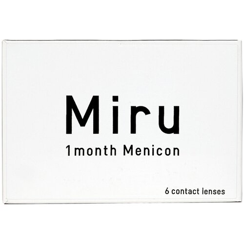    Menicon Miru 1month, 6 ., R 8,6, D +1, , 1 .   -     , -  