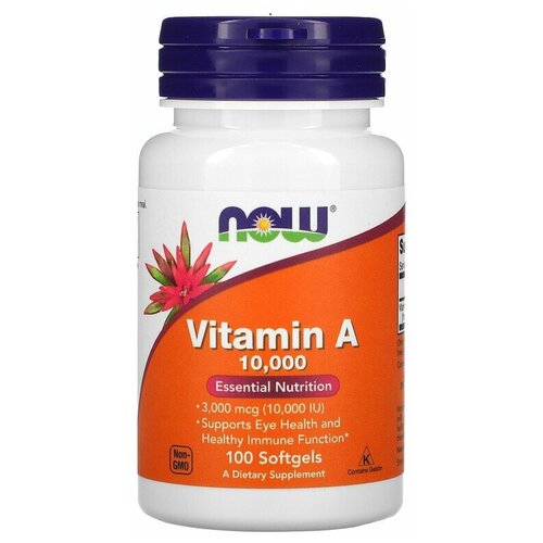  NOW Foods Vitamin A 10 000 IU 100    -     , -  