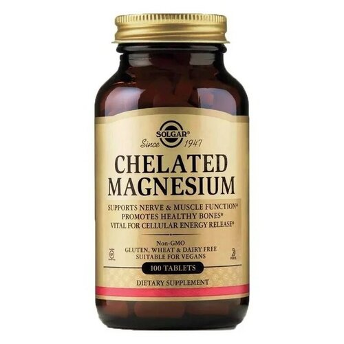 ���� Solgar Chelated Magnesium ���., 166 �, 100 ��., ������ ������