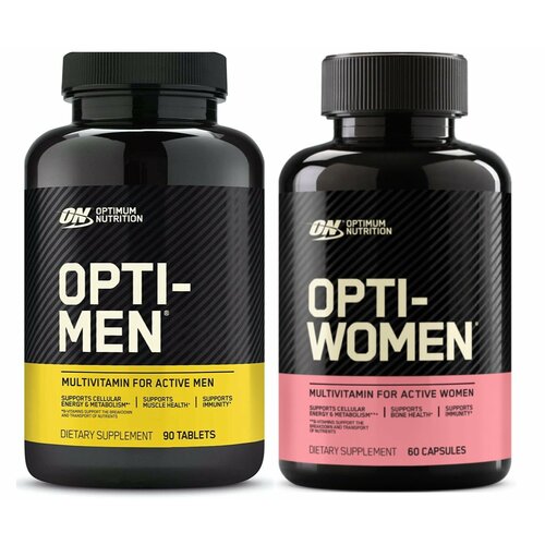    OPTIMUM NUTRITION OPTI - MEN 90 tablets & WOMEN 60 capsules 90, 60, ,  