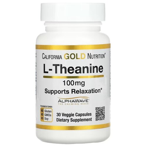  California Gold Nutrition L-Theanine AlphaWave . ., 100 , 40 , 30 .   -     , -  