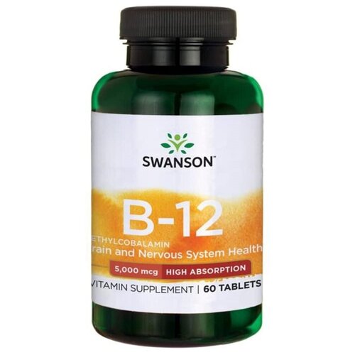  Swanson Vitamin B12 5000  60  (Swanson)   -     , -  