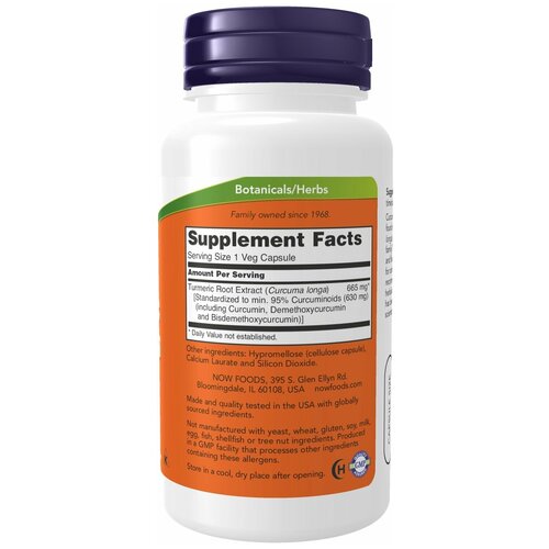  Now Foods  850 60 (CURCUMIN EXTRACT 95% 665MG 60 VCAPS)   -     , -  