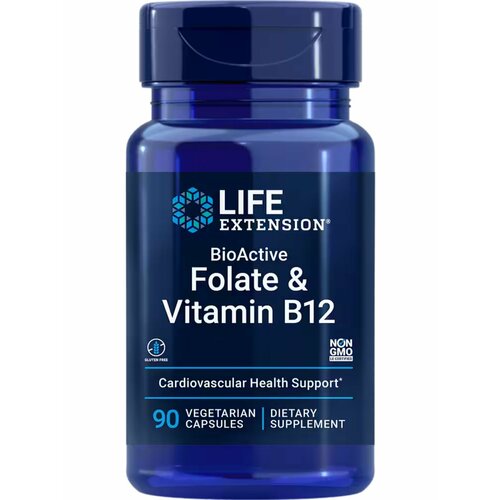  Folate & Vitamin B12 BioActive (  ) 90   (Life Extension)   -     , -  