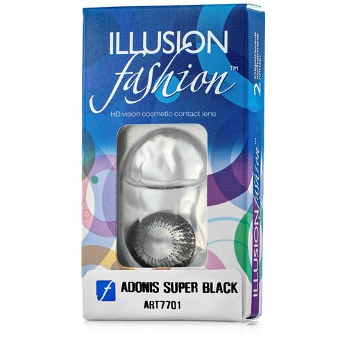    ILLUSION Fashion Adonis, 2 ., R 8,6, D -1, superblack   -     , -  