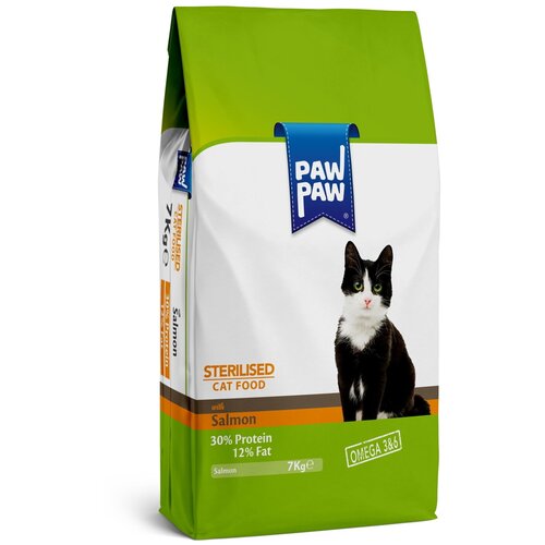  Pawpaw Sterilised Cat Food with Salmon        7   -     , -,   