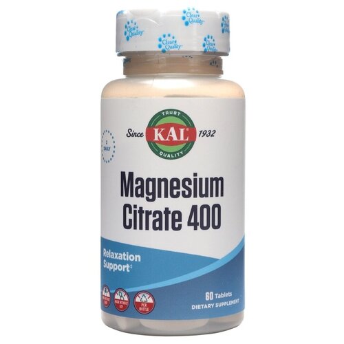 ���� Magnesium Citrate 400 �� (������ ������) 60 �������� (KAL), ������ ������