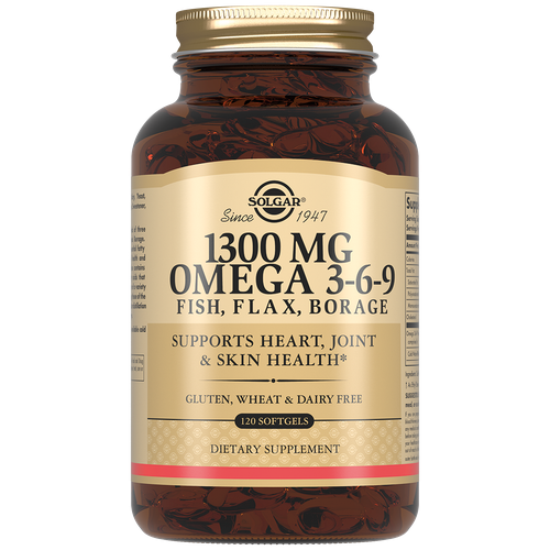 ���� Solgar Omega 3-6-9 Fish, Flax, Borage ����., 1300 ��, 760 �, 120 ��., ������ ������