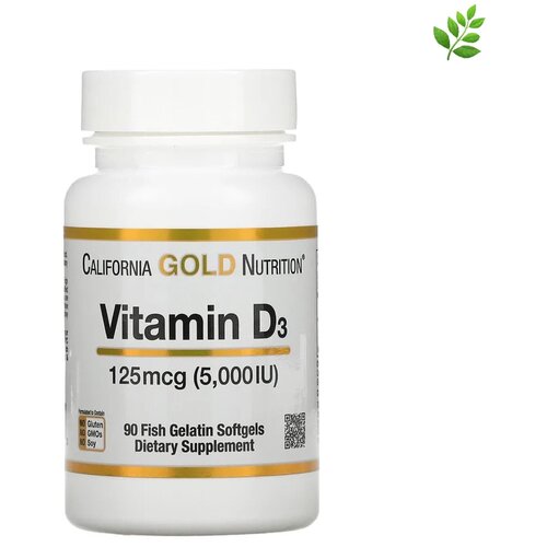  California Gold Nutrition,  D3, 125  (5000 ), 90 .( D)   -     , -  