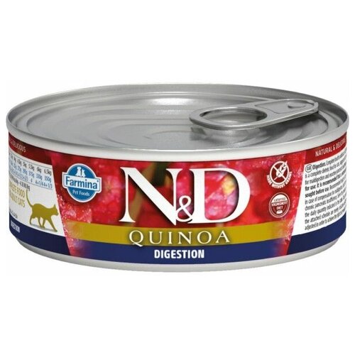    Farmina N&D Quinoa Cat Digestion,   ,   ,    , 480 ( 80 x 6. )   -     , -,   