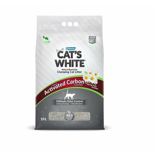    Cat's White Activated Spring Fresh          10  (8.5 )   -     , -  