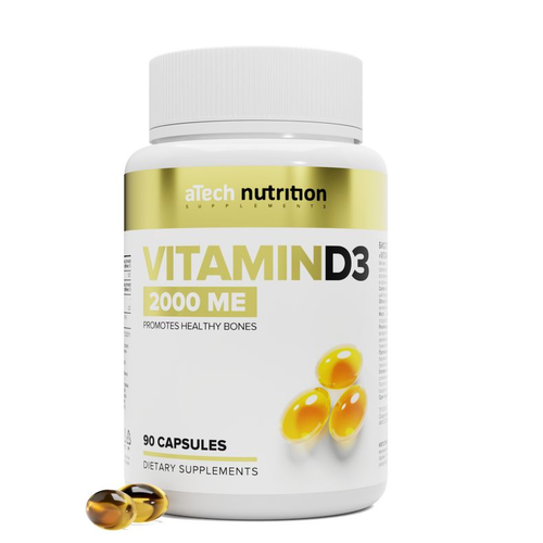 ���� ������� D3 / �3 2000 �� 250 �� aTech nutrition 90 ������, ������ ������