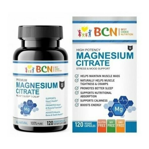  BCN Magnesium Citrate 400 mg, 120      -     , -  