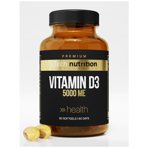 ���� Premium Vitamin D3, 5000 ��, 0.7 �, 60 ��., ������ ������