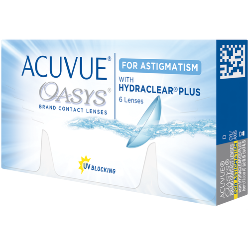    ACUVUE OASYS For Astigmatism with Hydraclear Plus, 6 ., R 8,6, D +5,5,CYL:-2,25,A:120,  