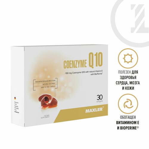   Q10 +   Maxler Coenzyme Q10 (with BioPerine) 30 .   -     , -  