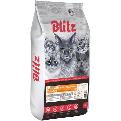  BLITZ SENSITIVE ADULT CAT TURKEY      (10 )   -     , -,   