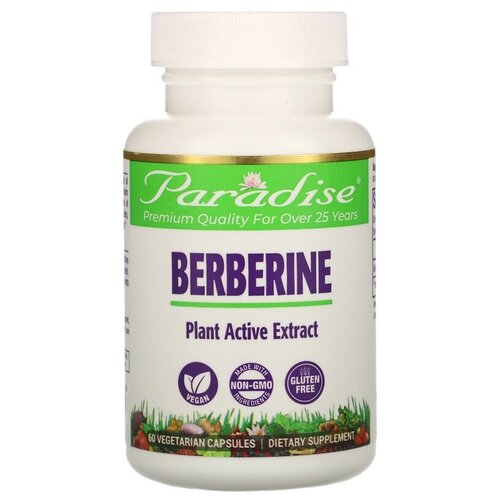   Paradise Herbs Berberine, 60 , 60 .   -     , -  