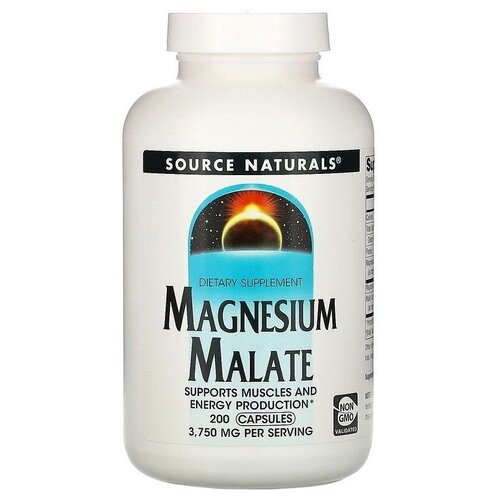  Source Naturals Magnesium Malate 200  (Source Naturals)   -     , -  