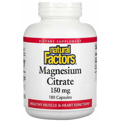 ���� Natural Factors Magnesium Citrate ����., 150 ��, 290 �, 180 ��., ������ ������