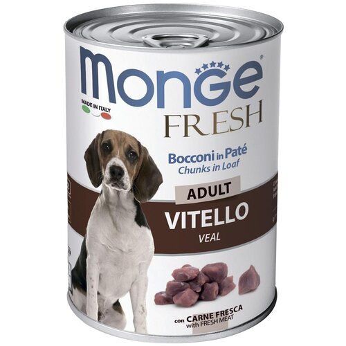    MONGE Dog Fresh Chunks in Loaf      400   -     , -,   