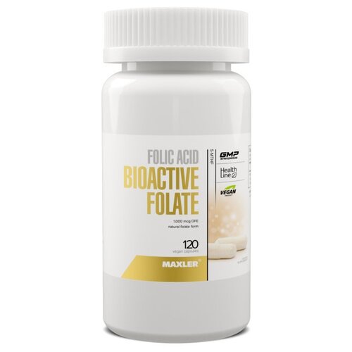 ���� MAXLER Folic Acid BioActive Folate ����., 120 �, 120 ��., ������ ������