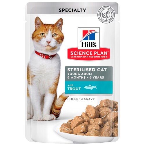    HILLS Hill's Science Plan Sterilised Cat Young Adult with Trout     6 ,  12.*85    -     , -,   