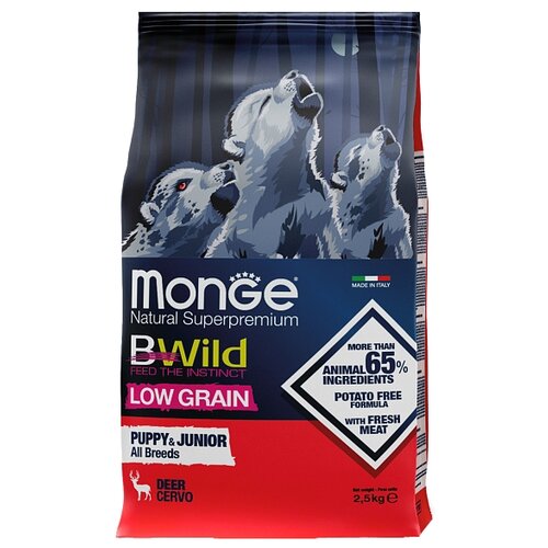      Monge BWILD Feed the Instinct Low Grain,  1 .  1 .  2500    -     , -  