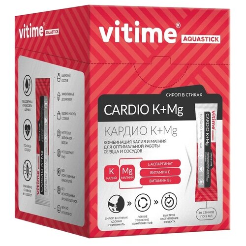 ���� VITime Aquastick Cardio K+Mg �-� ����, 30 ��., ������ ������