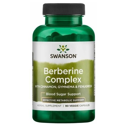  Swanson Berberine Complex with Cinnamon, Gymnema & Fenugreek (   ,   ) 90    -     , -  