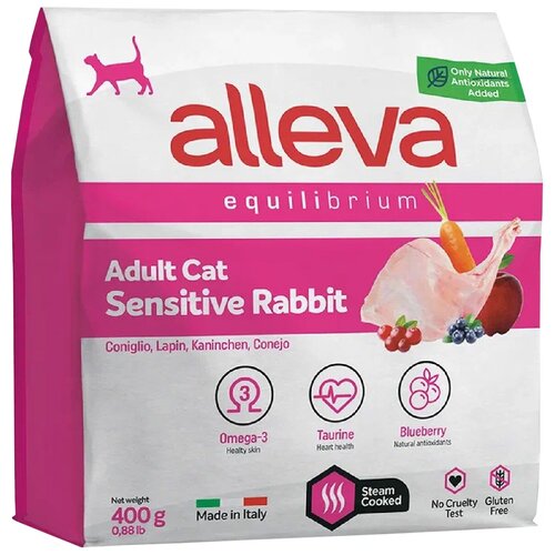  ALLEVA     Equilibrium Cat Adult Sensitive Rabbit,  ,  , 0,4    -     , -  