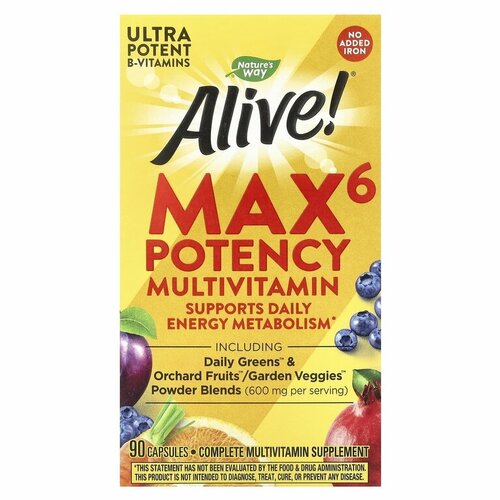  Nature's Way Alive! Max6 Potency (   ) 90    -     , -  