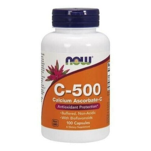  NOW C-500 Calcium Ascorbate 100 vcaps   -     , -  