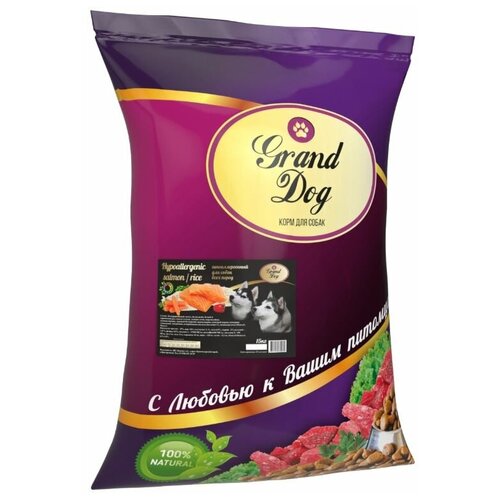      Grand Dog Hypoallergenic Salmon and rice    , 15   -     , -  