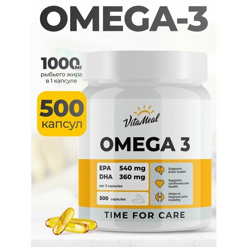   3 1000  VitaMeal Omega 3,  , 500    -     , -  