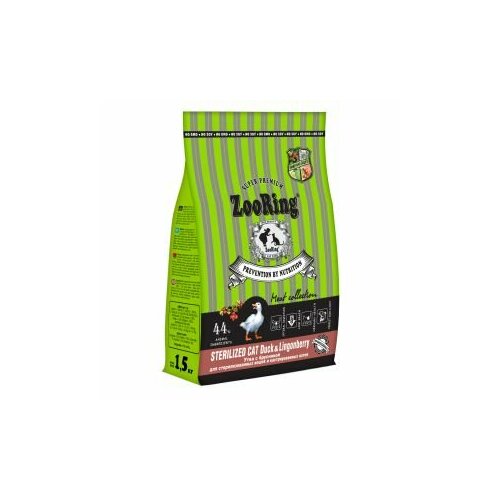  Zooring Sterilized CAT Duck&Lingonberry 1,5  (  )   -     , -  