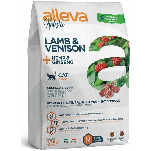     ALLEVA HOLISTIC CAT ADULT LAMB&VENISON   ,    , 1,5    -     , -  