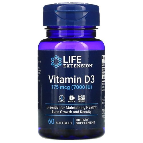   Life Extension Vitamin D3, 100 , 7000 , 60 .   -     , -  