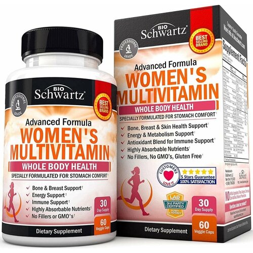 ���� ���������-����������� �������� ��� ������, BioSchwartz Womens multivitamin, 60 ������, ������ ������