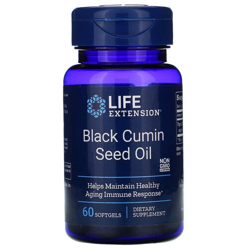 ���� ������� Life Extension Black Cumin Seed Oil, 80 �, 60 ��., ������ ������