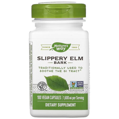   Nature's Way Slippery Elm Bark, 110 , 100 .   -     , -  