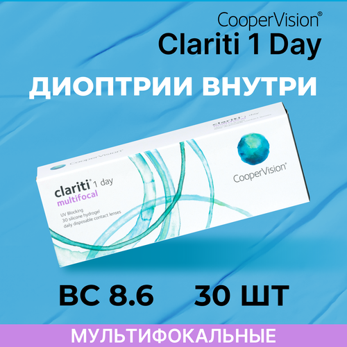    CooperVision Clariti 1 day Multifocal, 30 ., R 8,6, D +5, ADD: , , 1 .   -     , -  