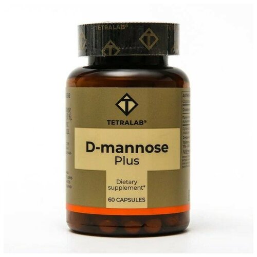���� TETRALAB D-mannose Plus ����., 38 �, 60 ��., ������ ������