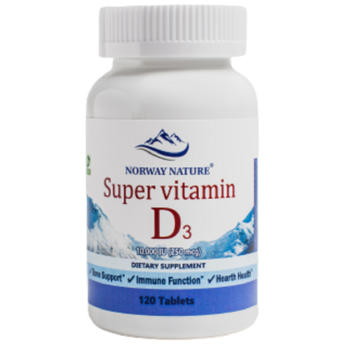 ���� ������� D Norway Nature Super Vitamin D3 10000IU 120 ���., ������ ������