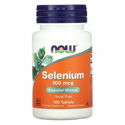 ���� Now Foods, Selenium, �����, 100 ���, 100 ��������, ������ ������