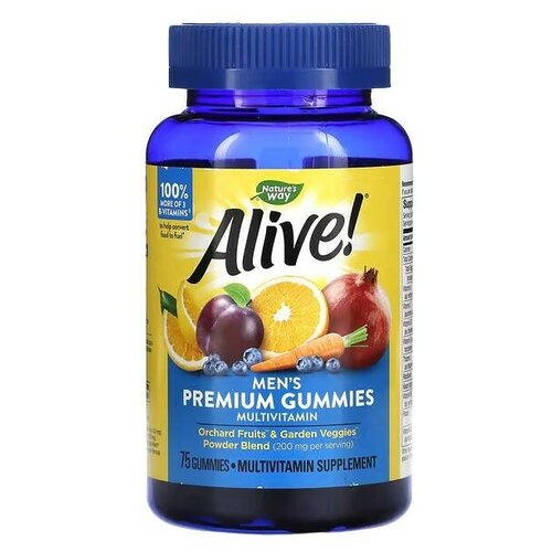 ���� �������� Nature's Way Alive! Men's, 320 �, 75 ��., ������ ������