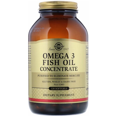  -3 Solgar, Omega-3, Fish Oil Concentrate, 120 , 60    -     , -  