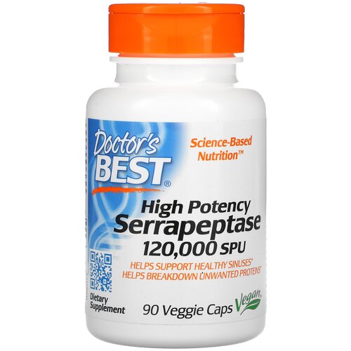   Doctor's Best High Potency Serrapeptase, 8 , 90 .   -     , -  