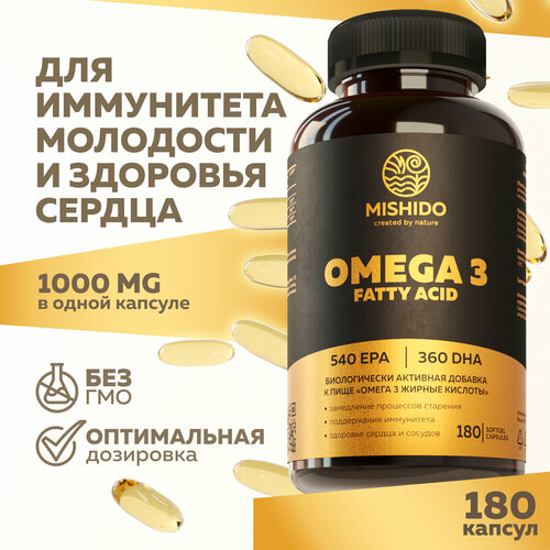   3 1000 MISHIDO 180    Omega 3   -     , -  