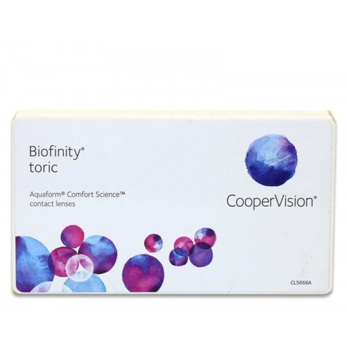    CooperVision Biofinity Toric., 3 ., R 8,7, D -6,5,CYL:-1,25,A:180, , 1 .,  